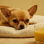 Chihuahua receiving holistic cancer treatment with herbal supplements